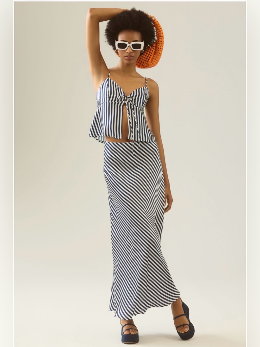 Anthropologie Sophie Rue matching maxi skirt set, Size M